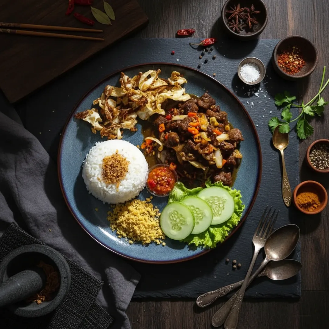 Nasi Ati Ampela Mercon